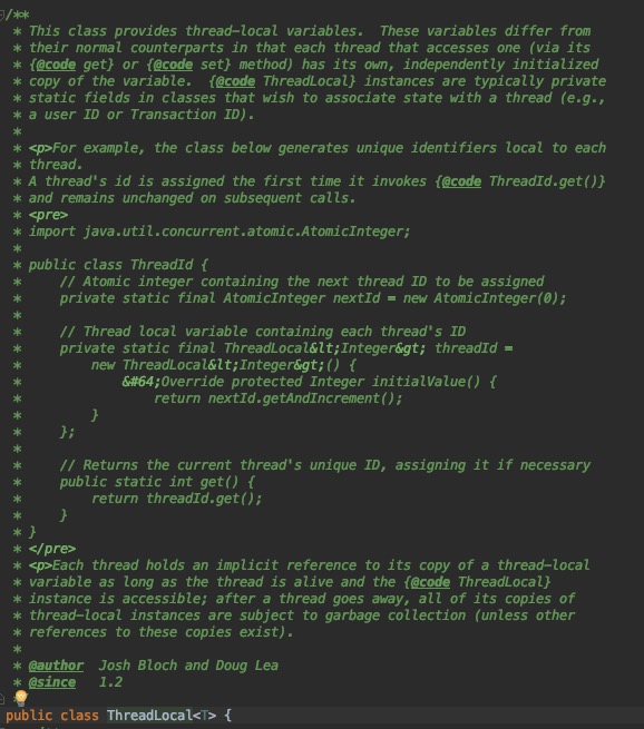 jdk1.8 ThreadLocal